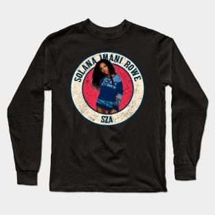 Retro Style Fan Art Design SZA // Solana Imane Rowe Long Sleeve T-Shirt